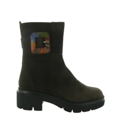 bottines et boots - Chelsea - femme - Nubuck - Marron - Softwaves