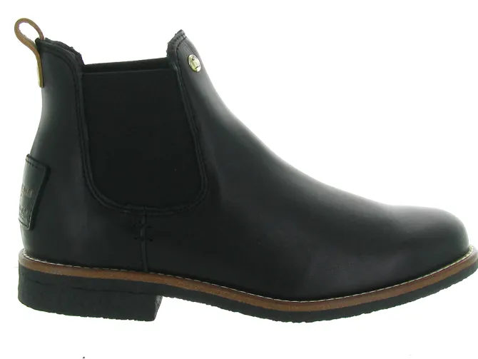 bottines et boots - Chelsea - femme - Cuir - Noir - Panama jack