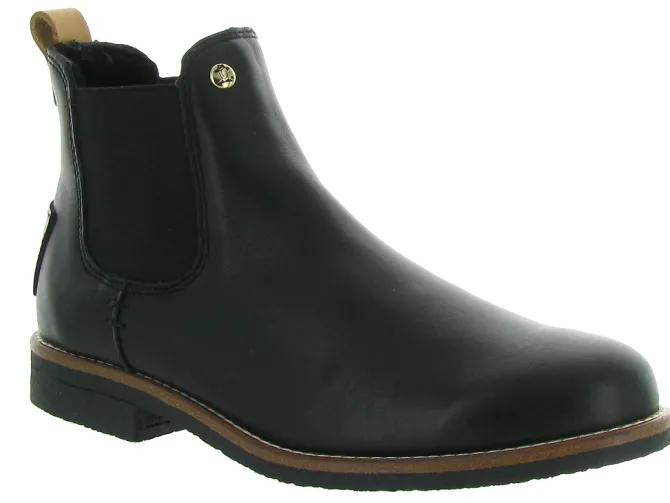 bottines et boots - Chelsea - femme - Cuir - Noir - Panama jack