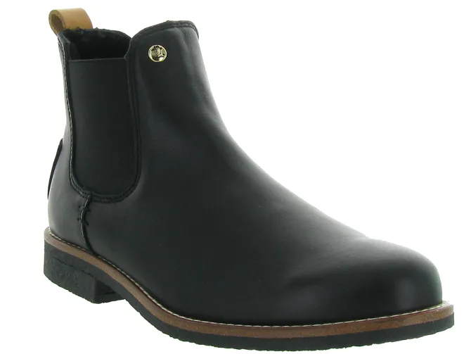 bottines et boots - Chelsea - femme - Cuir - Noir - Panama jack