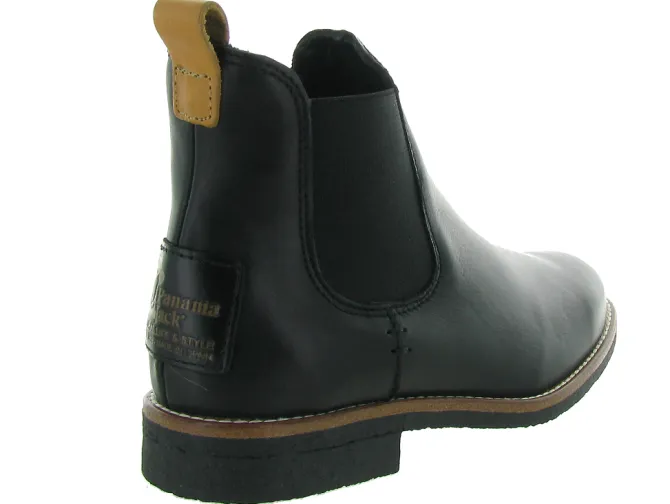 bottines et boots - Chelsea - femme - Cuir - Noir - Panama jack