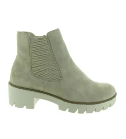 bottines et boots - Chelsea - femme - Synthétique - Gris - Rieker