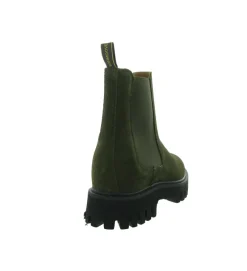 bottines et boots - Chelsea - femme - Cuir - Kaki - Schmoove