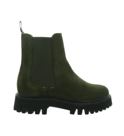 bottines et boots - Chelsea - femme - Cuir - Kaki - Schmoove