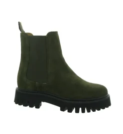 bottines et boots - Chelsea - femme - Cuir - Kaki - Schmoove