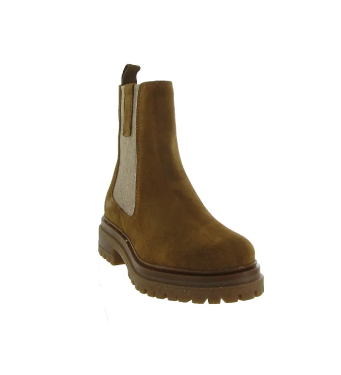 bottines et boots - Chelsea - femme - Nubuck - Marron - Creator