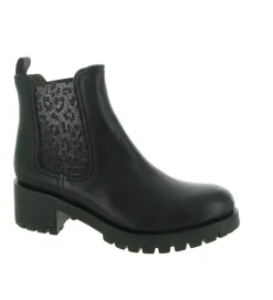 bottines et boots - Chelsea - femme - Cuir - Noir - Minka design