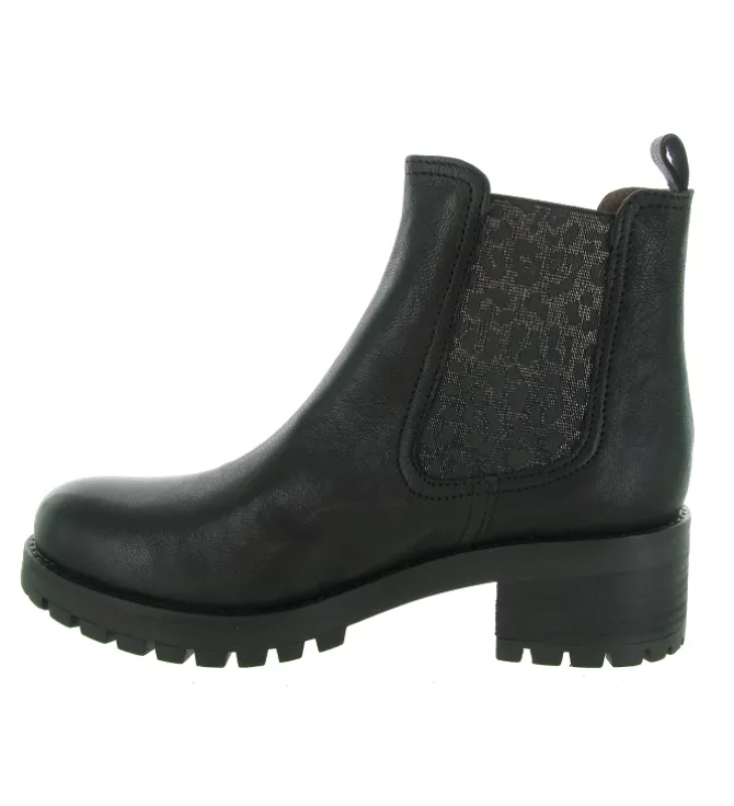 bottines et boots - Chelsea - femme - Cuir - Noir - Minka design