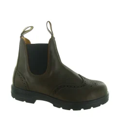 bottines et boots - Chelsea - femme - Nubuck - Marron - Blundstone