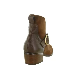bottines et boots - Chelsea - femme - Cuir - Marron - Hispanitas
