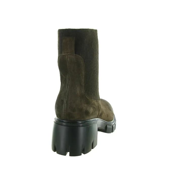 bottines et boots - Chelsea - femme - Nubuck - Marron - Fruit