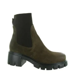 bottines et boots - Chelsea - femme - Nubuck - Marron - Fruit