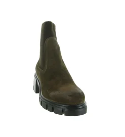 bottines et boots - Chelsea - femme - Nubuck - Marron - Fruit