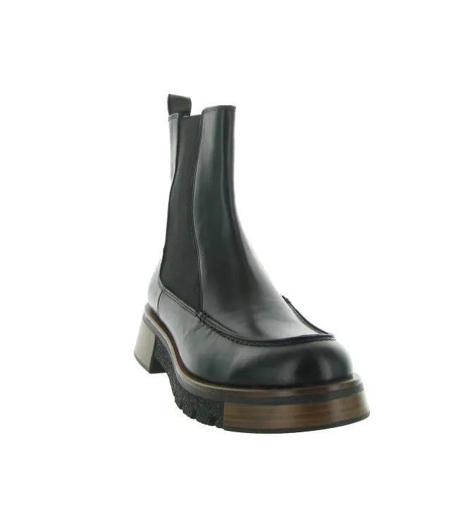 bottines et boots - Chelsea - femme - Cuir - Noir - Pons quintana