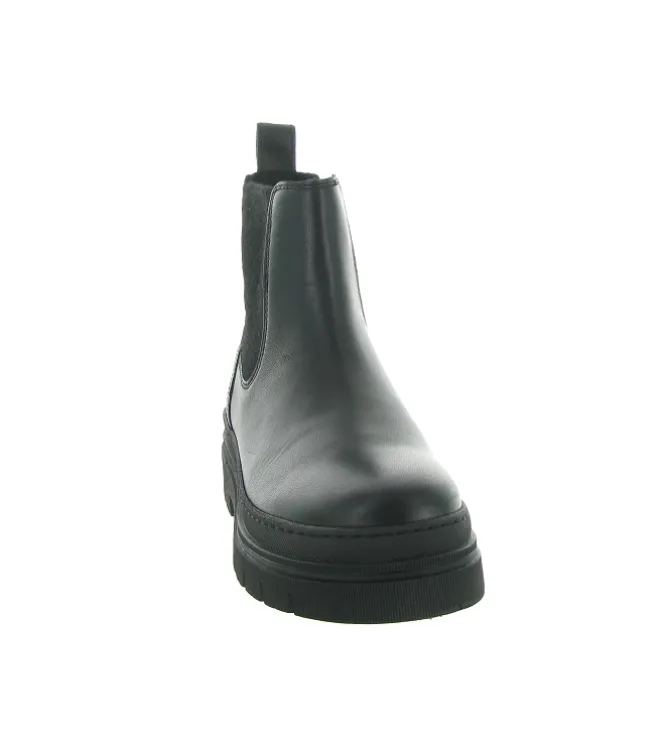 bottines et boots - Chelsea - femme - Cuir - Noir - Tommy hilfiger