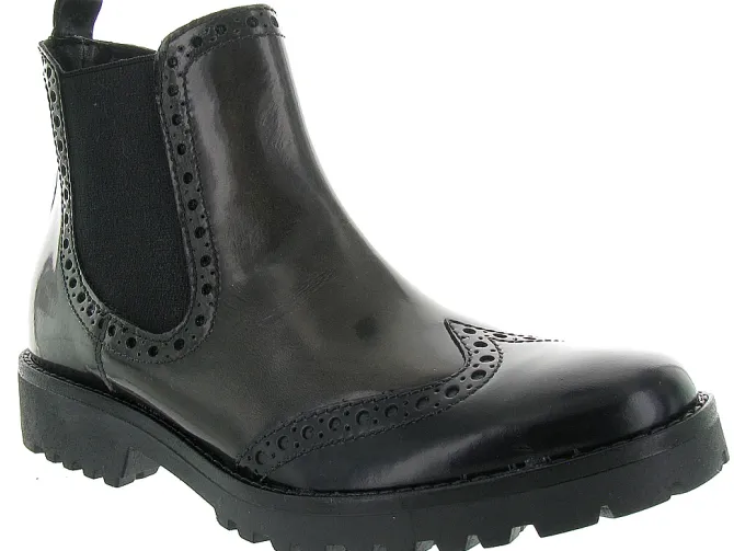 bottines et boots - Chelsea - femme - Cuir - Noir - Luparense srl