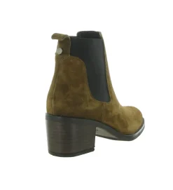 bottines et boots - Chelsea - femme - Nubuck - Marron - Alpe
