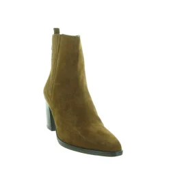 bottines et boots - Chelsea - femme - Nubuck - Marron - Carmen
