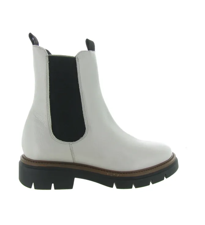 bottines et boots - Chelsea - femme - Nubuck - Blanc - Carmen