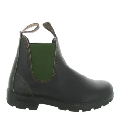 bottines et boots - Chelsea - femme - Cuir - Kaki - Blundstone