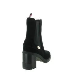 bottines et boots - Chelsea - femme - Cuir - Noir - Tommy hilfiger