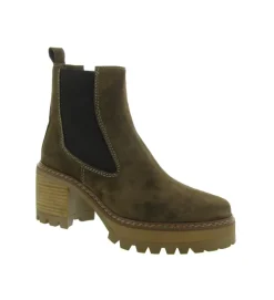 bottines et boots - Chelsea - femme - Nubuck - Marron - Alpe