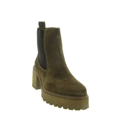 bottines et boots - Chelsea - femme - Nubuck - Marron - Alpe