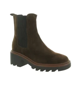 bottines et boots - Chelsea - femme - Nubuck - Marron - Bibi lou