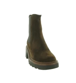 bottines et boots - Chelsea - femme - Nubuck - Marron - Bibi lou