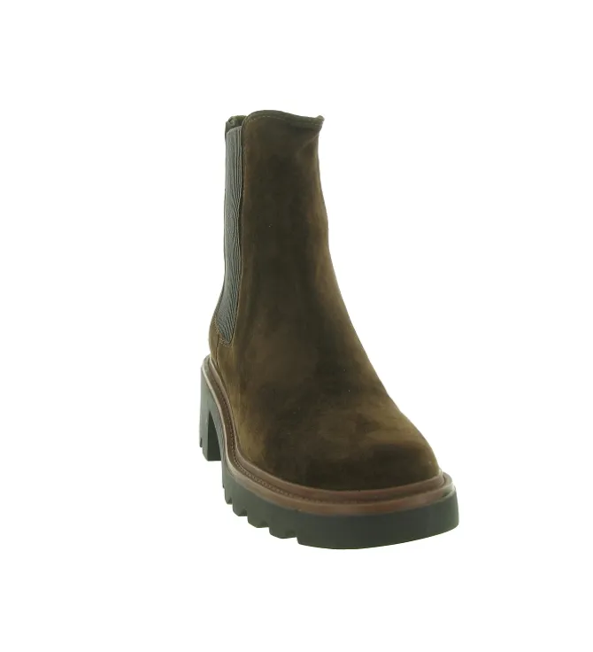 bottines et boots - Chelsea - femme - Nubuck - Marron - Bibi lou