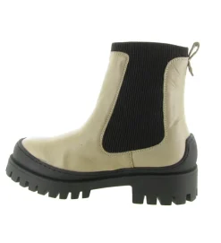 bottines et boots - Chelsea - femme - Cuir - Beige - Creator