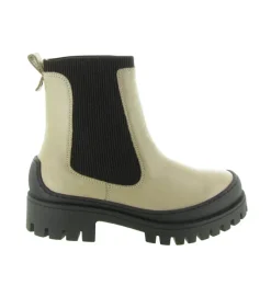 bottines et boots - Chelsea - femme - Cuir - Beige - Creator