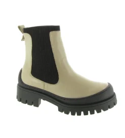 bottines et boots - Chelsea - femme - Cuir - Beige - Creator
