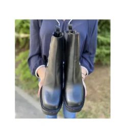 bottines et boots - Chelsea - femme - Cuir - Noir - Karl lagerfeld