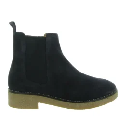 bottines et boots - Chelsea - femme - Cuir - Bleu Marine - Unisa