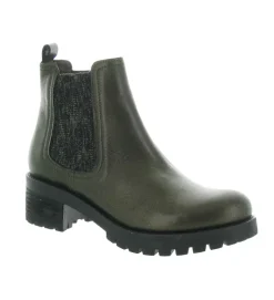bottines et boots - Chelsea - femme - Cuir - Kaki - Minka design