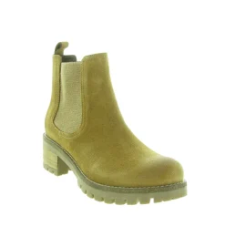 bottines et boots - Chelsea - femme - Cuir - Jaune - Minka design