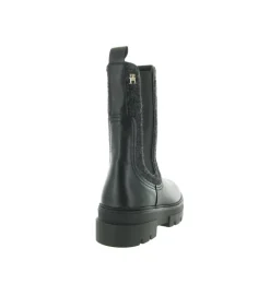bottines et boots - Chelsea - femme - Cuir - Noir - Tommy hilfiger