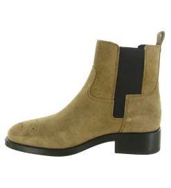 bottines et boots - Chelsea - femme - Nubuck - Beige - Alpe