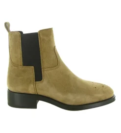 bottines et boots - Chelsea - femme - Nubuck - Beige - Alpe