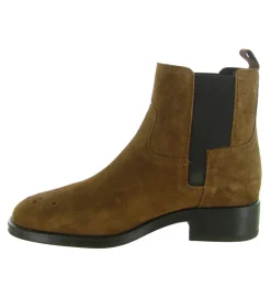 bottines et boots - Chelsea - femme - Nubuck - Marron - Alpe