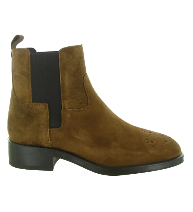 bottines et boots - Chelsea - femme - Nubuck - Marron - Alpe