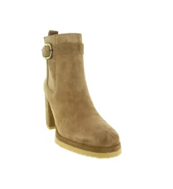 bottines et boots - Chelsea - femme - Nubuck - Taupe - Alpe