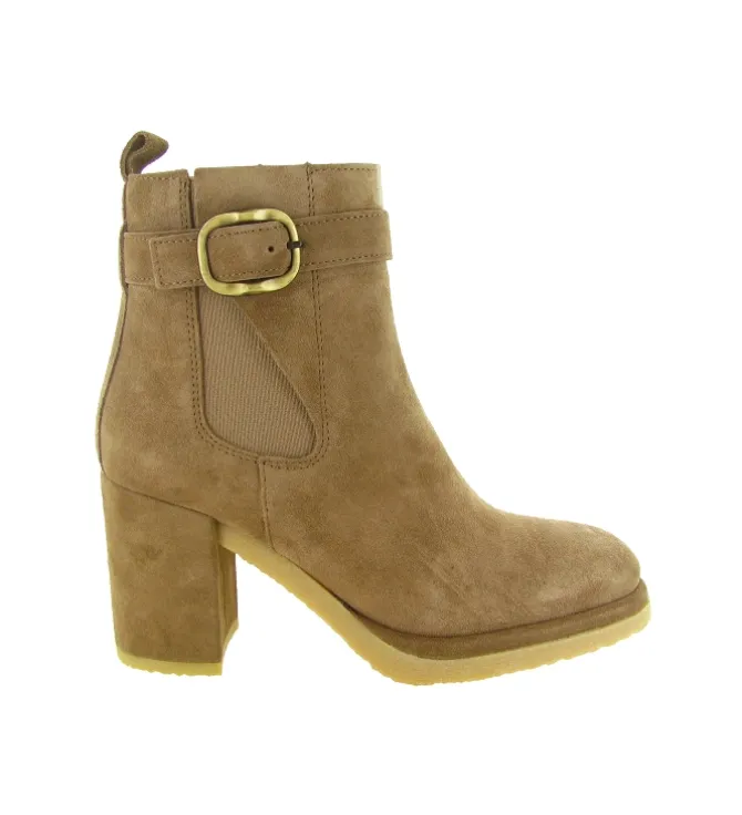 bottines et boots - Chelsea - femme - Nubuck - Taupe - Alpe