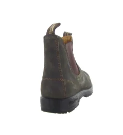 bottines et boots - Chelsea - homme - Cuir Gras - Marron - Blundstone