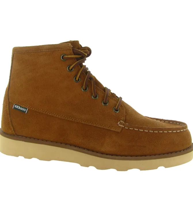 bottines et boots - Chelsea - homme - Nubuck - Marron - Sebago
