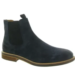 bottines et boots - Chelsea - homme - Cuir - Bleu Marine - Schmoove