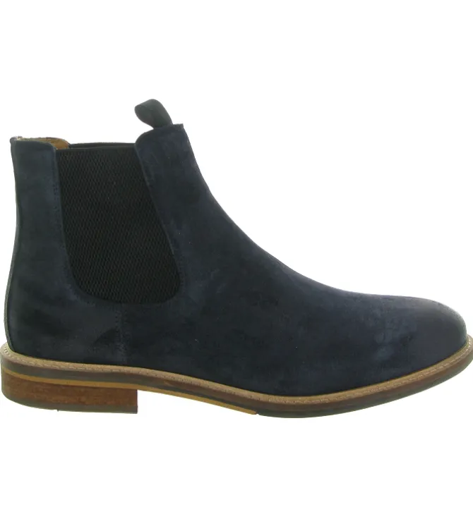 bottines et boots - Chelsea - homme - Cuir - Bleu Marine - Schmoove