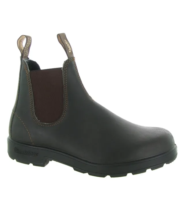 bottines et boots - Chelsea - homme - Cuir - Marron - Blundstone