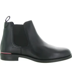 bottines et boots - Chelsea - homme - Cuir - Noir - Tommy hilfiger